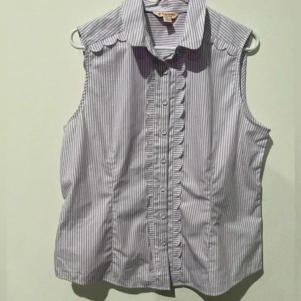 Brothers Sleeveless Blouse Sz 14